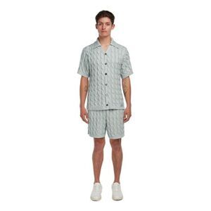 Reuben Oliver The Country Club Cable Knit Shorts Men's Mint Green Size XL